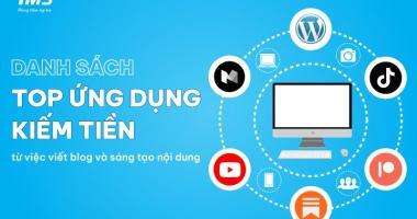 Top ứng dụng kiếm tiền từ việc viết blog và sáng tạo nội dung