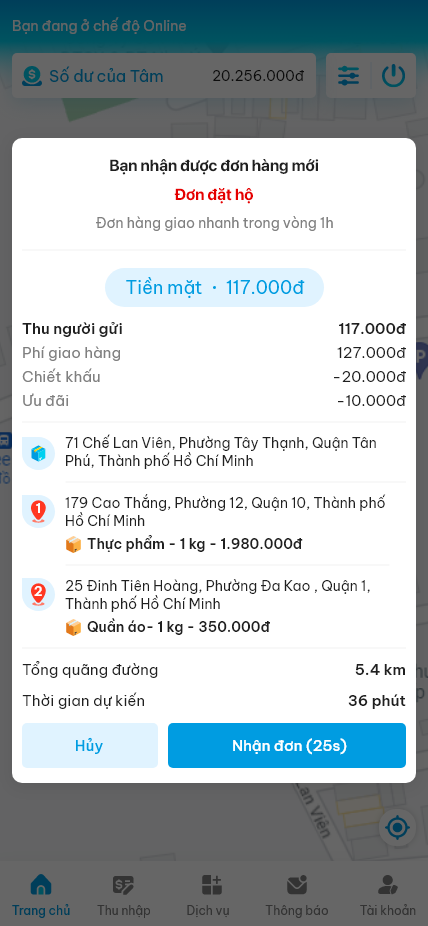 Thông báo tự động