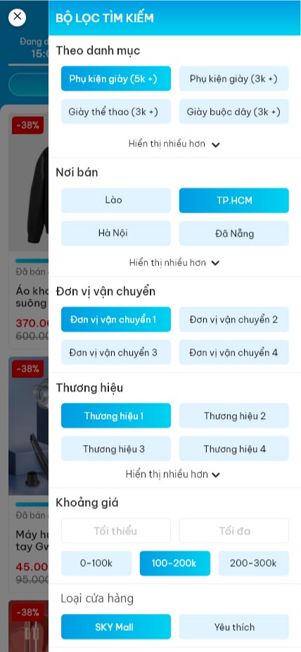 Tìm sản phẩm