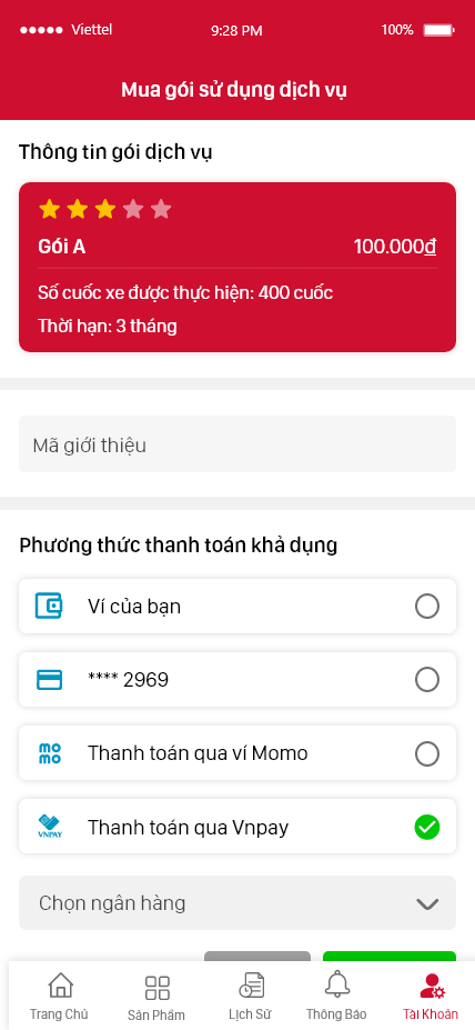 Gói dịch vụ