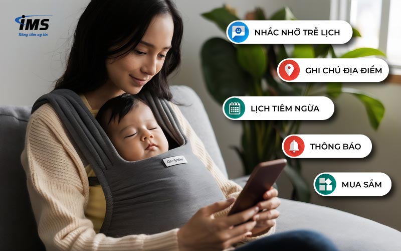 Lợi ích của thiết kế App đồ dùng mẹ và bé cho mẹ bỉm