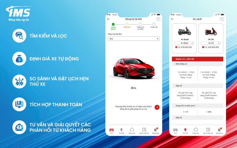 Những tính năng cần có trong App mua bán xe