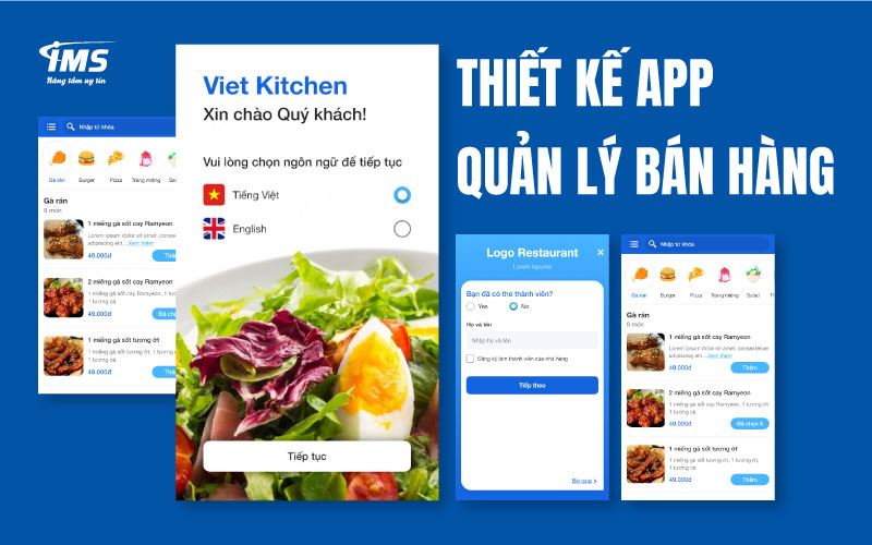 Khái quát về thiết kế App quản lý bán hàng